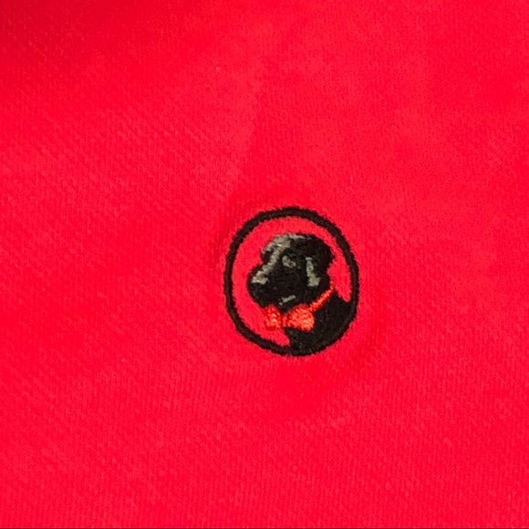 Southern Proper polo. Bright Coral red. Large - Picture 3 of 4